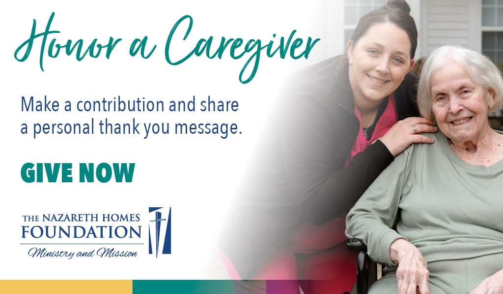 Honor a caregiver banner